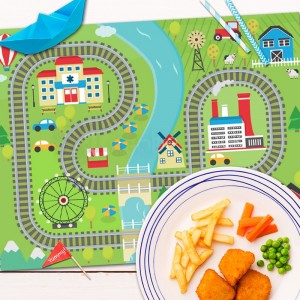 Set de Table imprimé motifs Train décoration maison salle à manger et cuisine