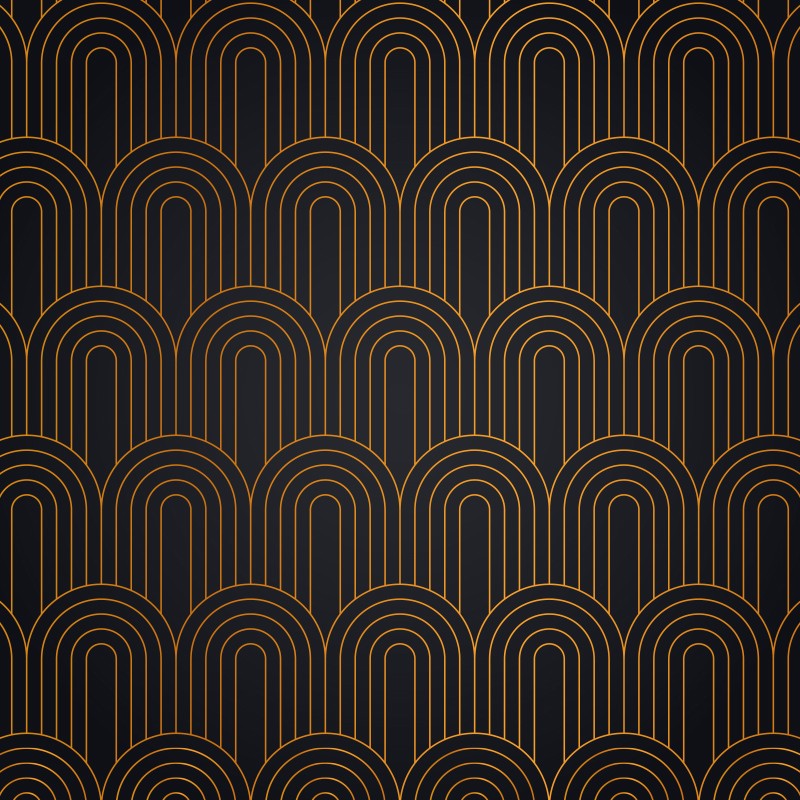 Contremarches escalier Motifs Arche Art Déco décoration intérieur maison