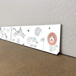 Plinthes déco intérieur maison dibond motifs Animaux