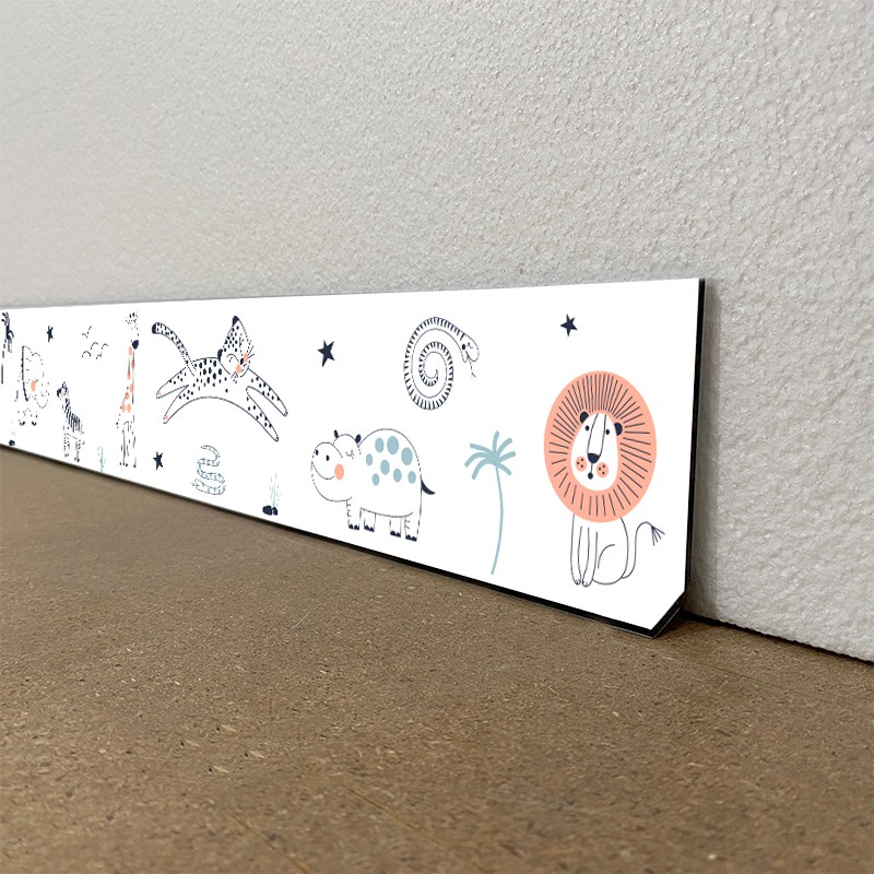 Plinthes déco intérieur maison dibond motifs Animaux