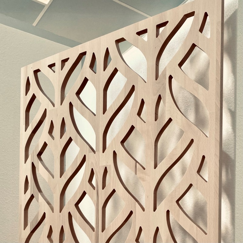 Claustra Feuiles, lamellé-collé hêtre