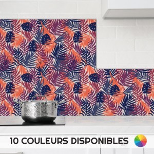 Crédences Cuisine déco Jungle coloré sur mesure