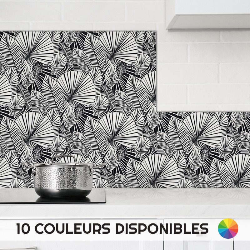 Crédences Cuisine déco Jungle graphique sur mesure