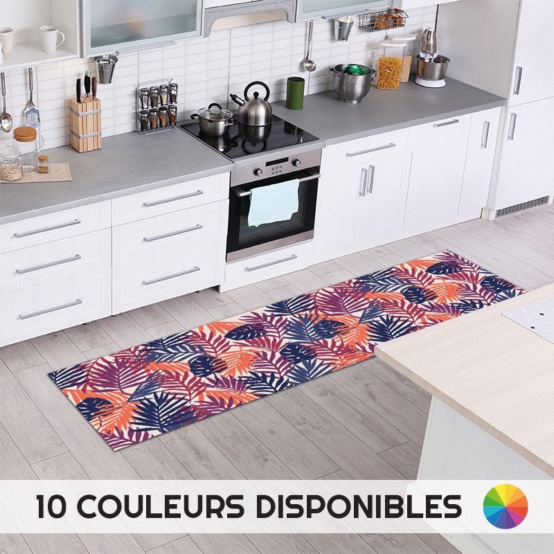 Tapis déco PVC Jungle coloré