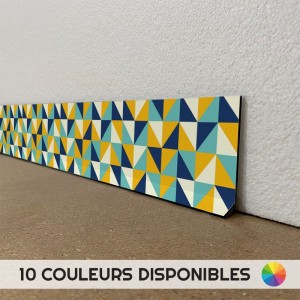 Plinthes déco intérieur maison dibond motifs carreaux géométriques