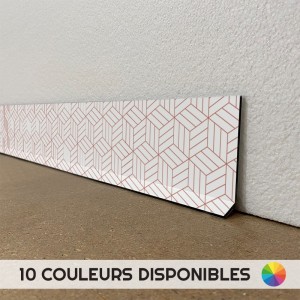 Plinthes déco intérieur maison dibond motifs cubes Lignes