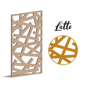 Claustra Latte décoratif ajouré sur mesure pour clôture extérieur en PVC ou Dibond ou cloison intérieure en bois
