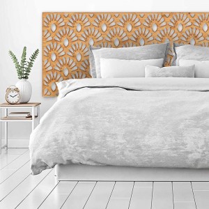 Tête de Lit Claustras bois Floral