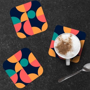 6 dessous de verre au motif Bauhaus