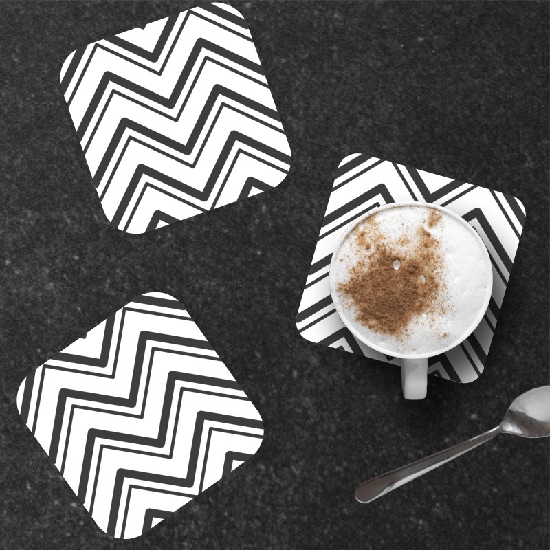 6 dessous de verre Chevrons