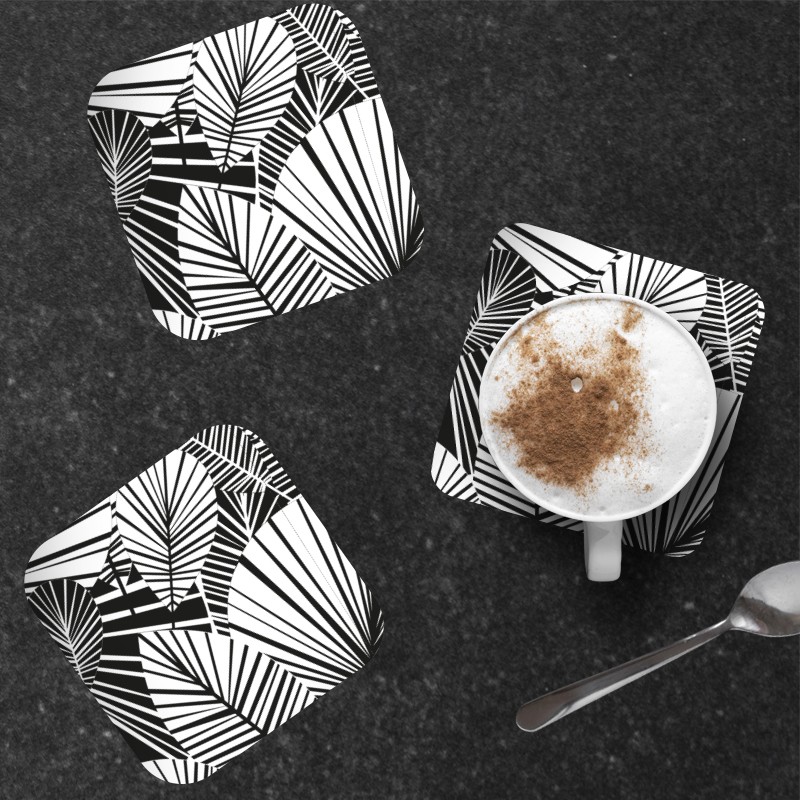 6 dessous de verre Jungle graphique