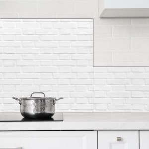 Crédence Cuisine Brique Blanche