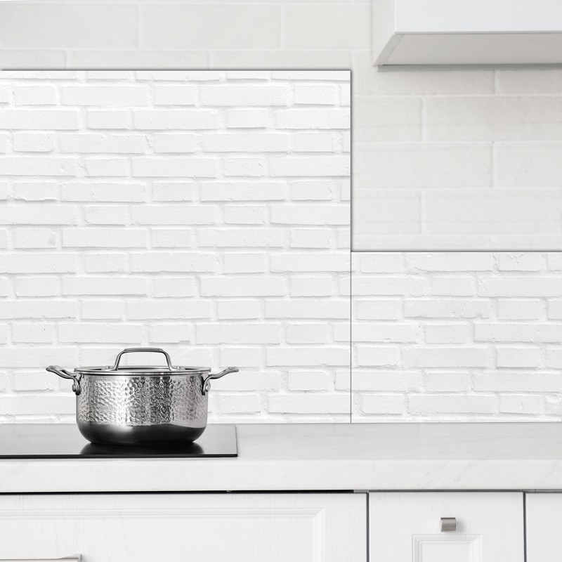Crédence Cuisine Brique Blanche