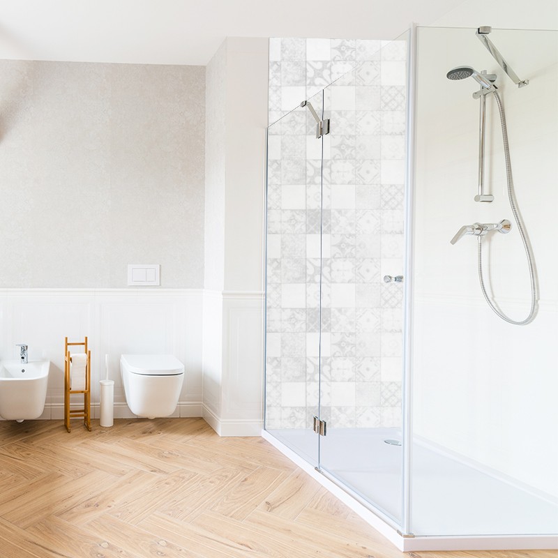 Crédence Salle de bain Carreaux béton