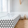 Crédence Salle de bain Carreaux fleurs béton Crédence Salle de bain Carreaux fleurs béton