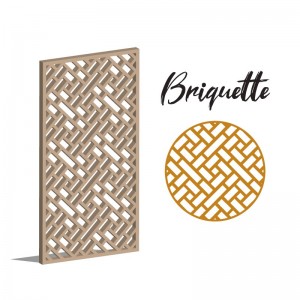 Claustra Briquette panneau décoratif ajouré sur mesure pour clôture extérieur en PVC ou Dibond ou cloison intérieure en bois