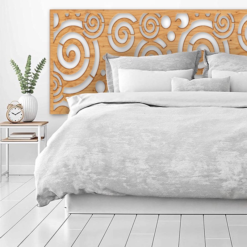 Tête de Lit Claustras bois Spirales