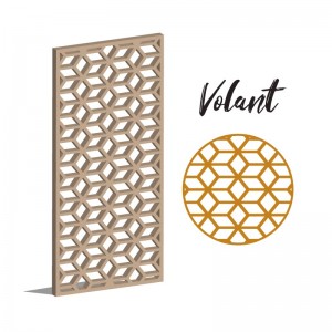 Claustra Volant panneau décoratif ajouré sur mesure pour clôture extérieur en PVC ou Dibond ou cloison intérieur en bois