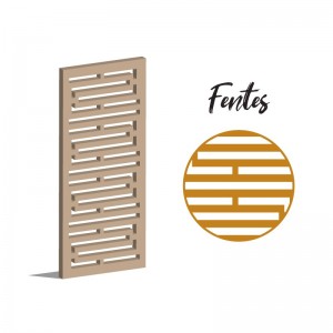 Claustra fentes panneau décoratif ajouré sur mesure pour clôture extérieur en PVC ou Dibond ou cloison intérieur en bois