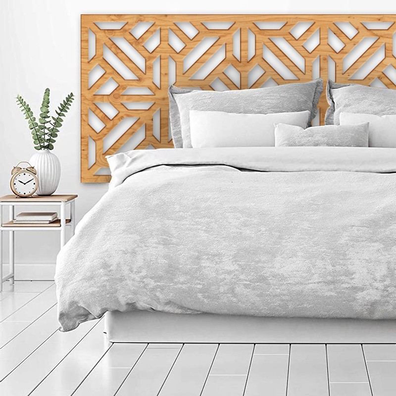 Tête de Lit Claustras bois Cristaux