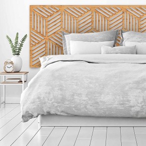 Tête de Lit Claustras bois Cubes