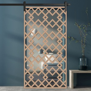 Porte Coulissante en Claustra Carré