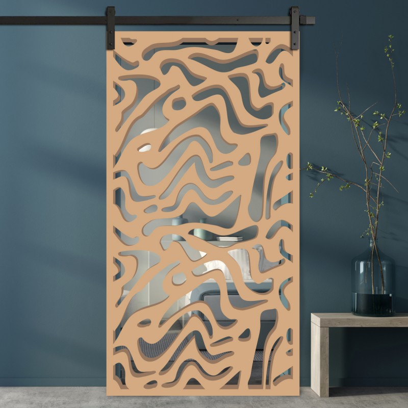 Porte Coulissante en Claustra Sauvage