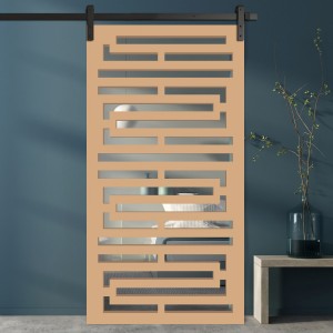 Porte Coulissante de décoration en Claustra bois Fentes