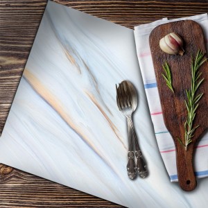 Set de Table imprimé motifs Marbre coloré décoration maison salle à manger et cuisine