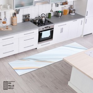 Tapis déco pvc impression Marbre Coloré