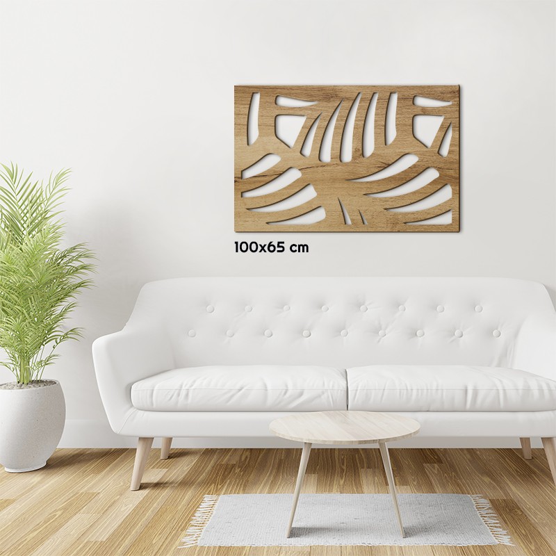 Tableau déco Claustra Grandes feuilles