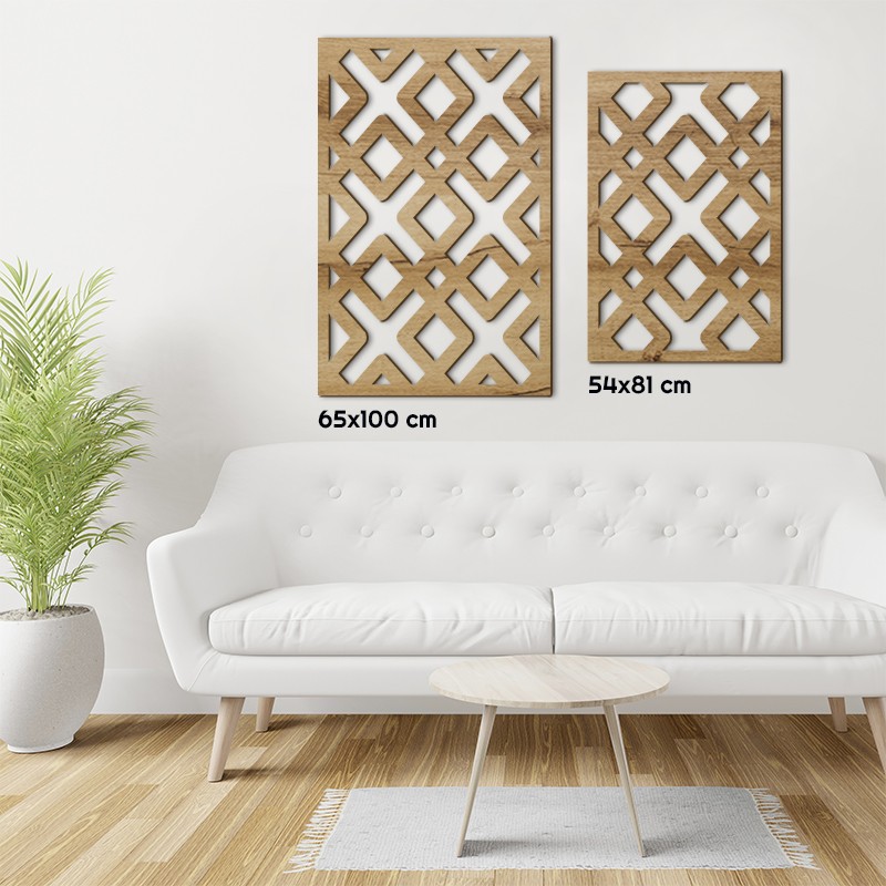 Tableau déco Claustra Entrelacs