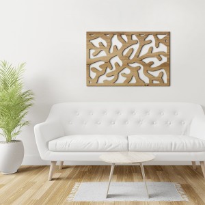 Tableau déco Claustra Corail