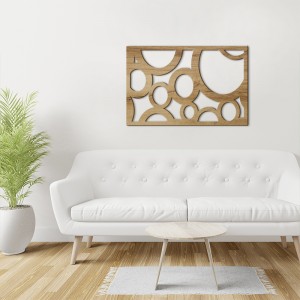 Tableau déco Claustra Bulles Ovales