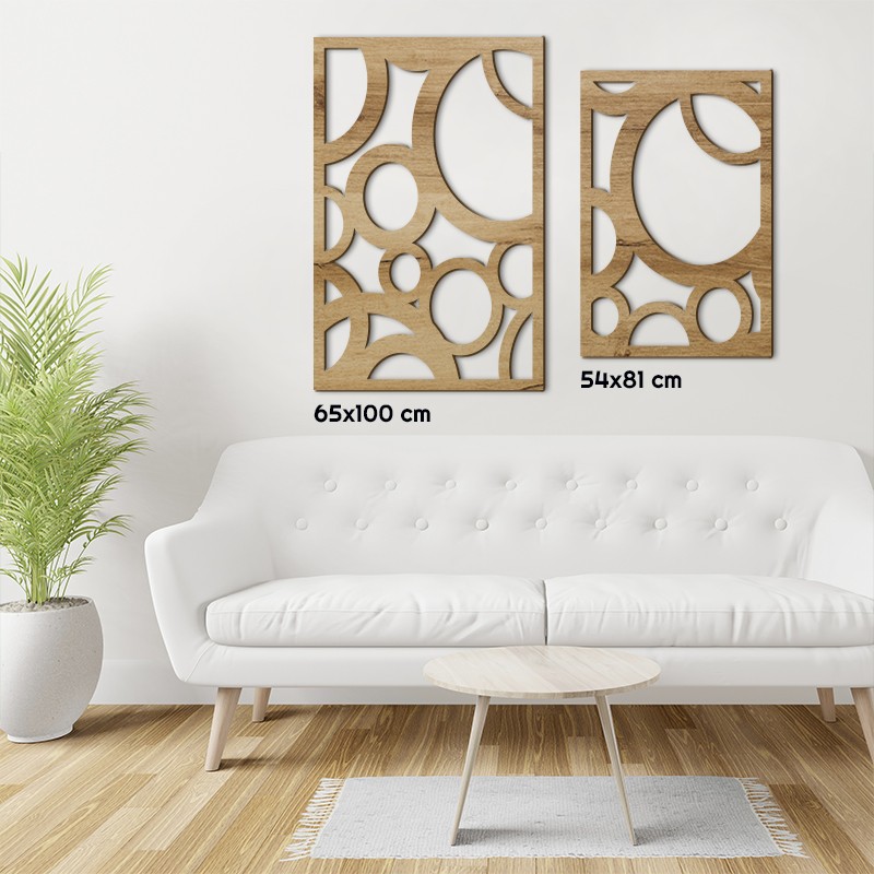 Tableau déco Claustra Bulles Ovales