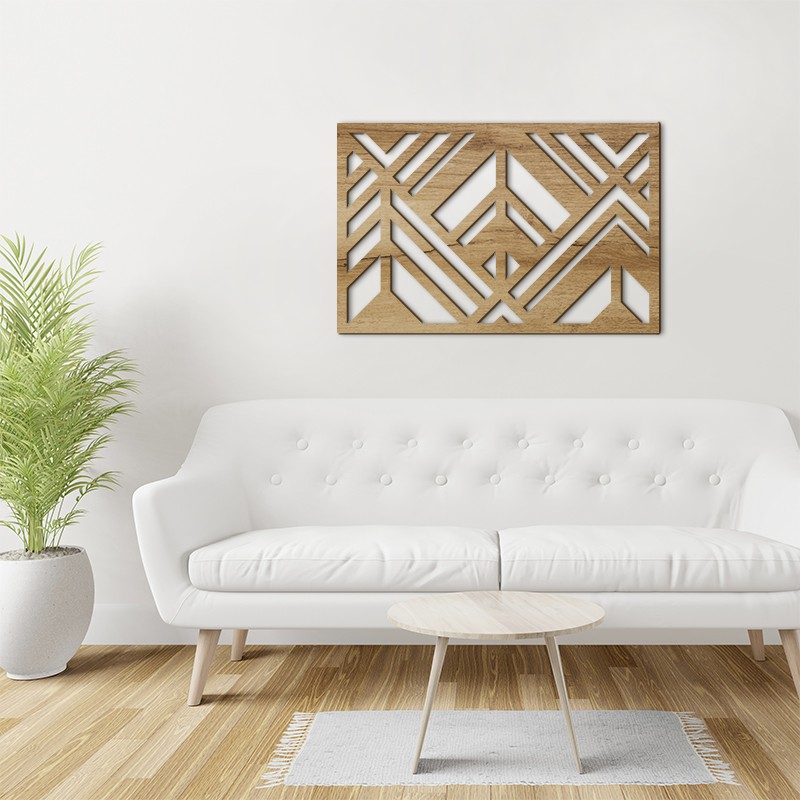 Tableau déco Claustra Art Déco Chevrons