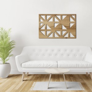 Tableau déco Claustra Galet