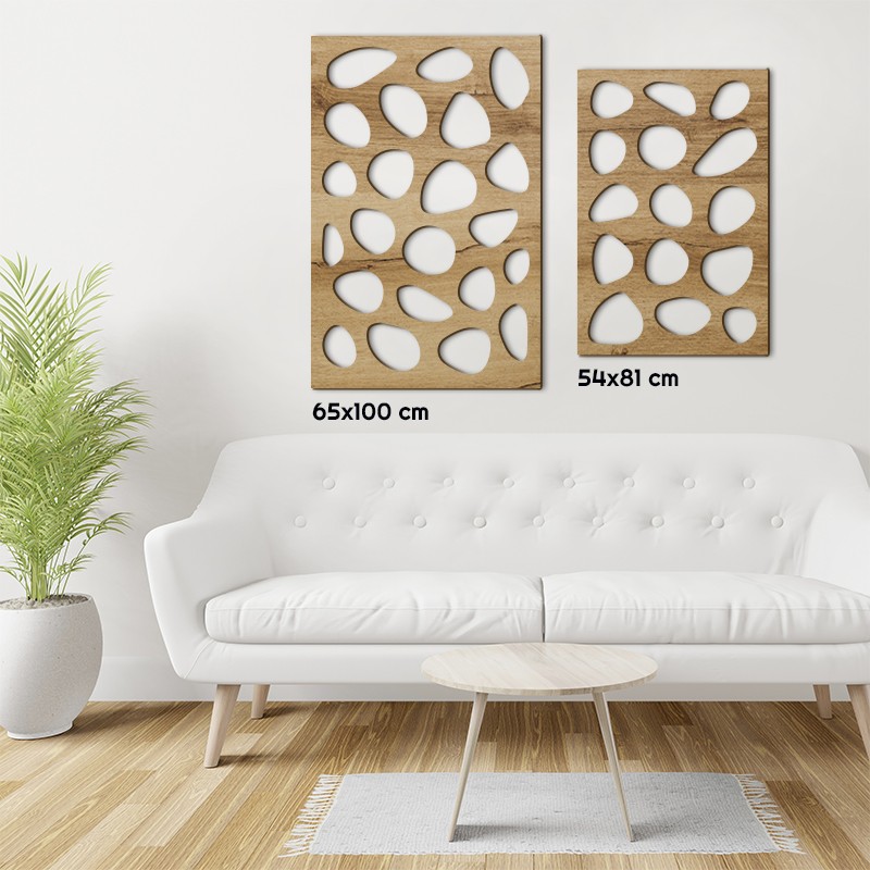 Tableau déco Claustra Galet