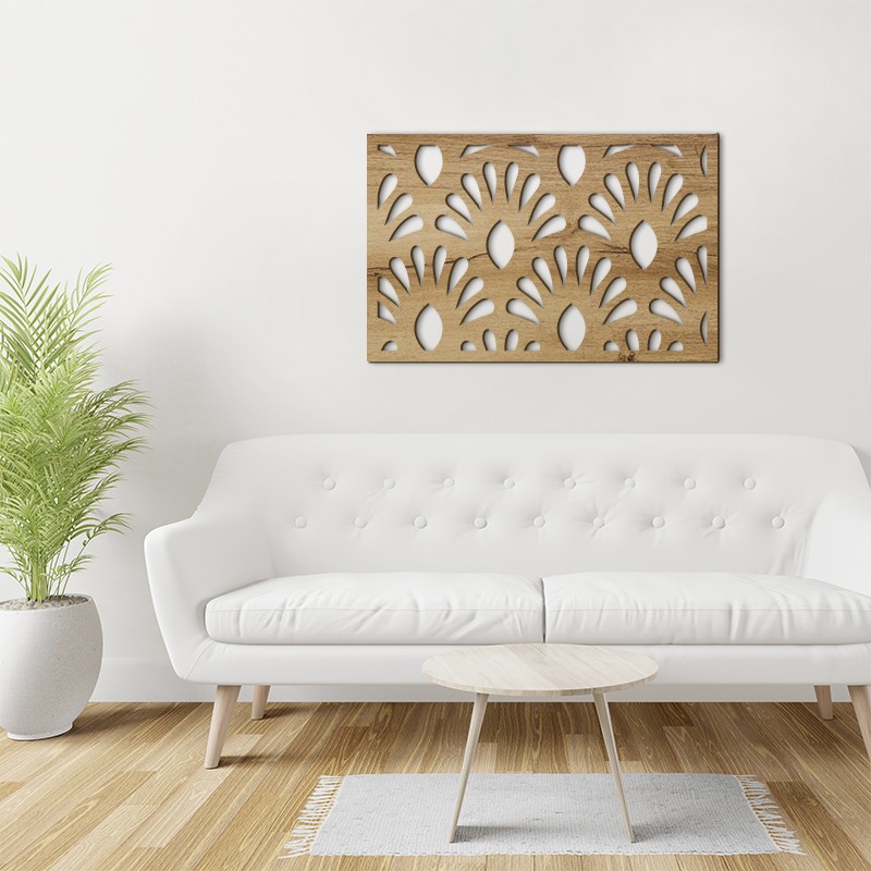 Tableau déco Claustra Floral