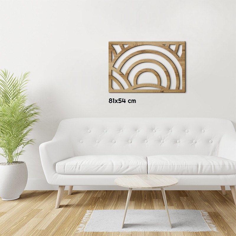 Tableau en bois déco intérieur murale Claustra Vinyle