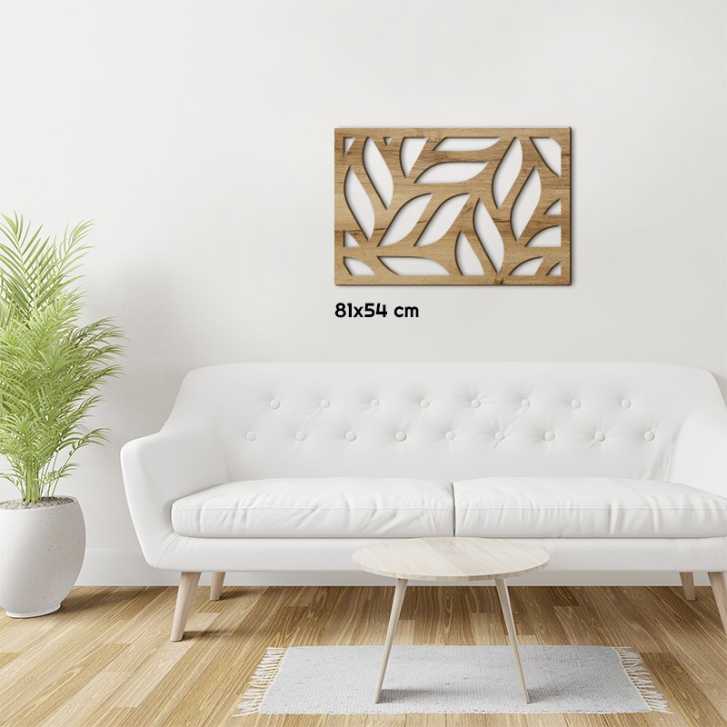 Tableau en bois déco intérieur murale Claustra Pétales