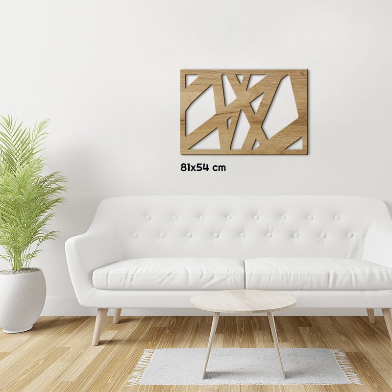 Tableau en bois déco intérieur murale Claustra Art moderne