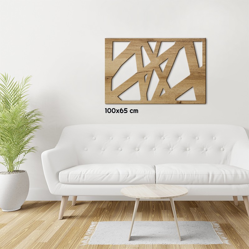 Tableau en bois déco intérieur murale Claustra Art moderne