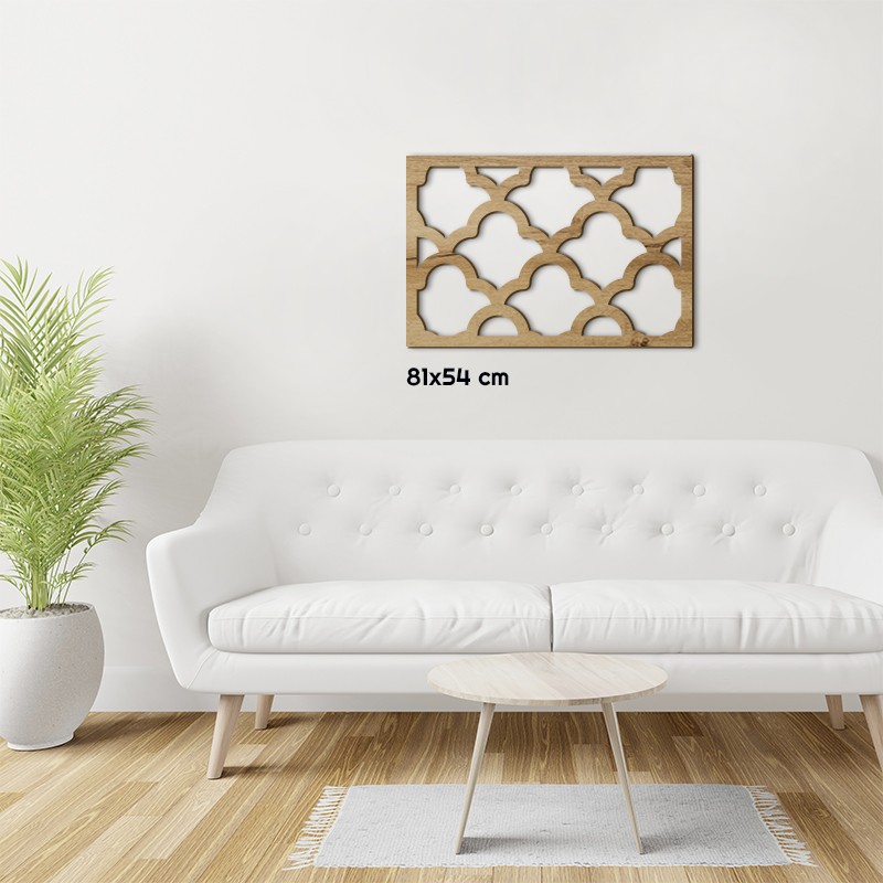 Tableau en bois déco intérieur murale Claustra Art Déco