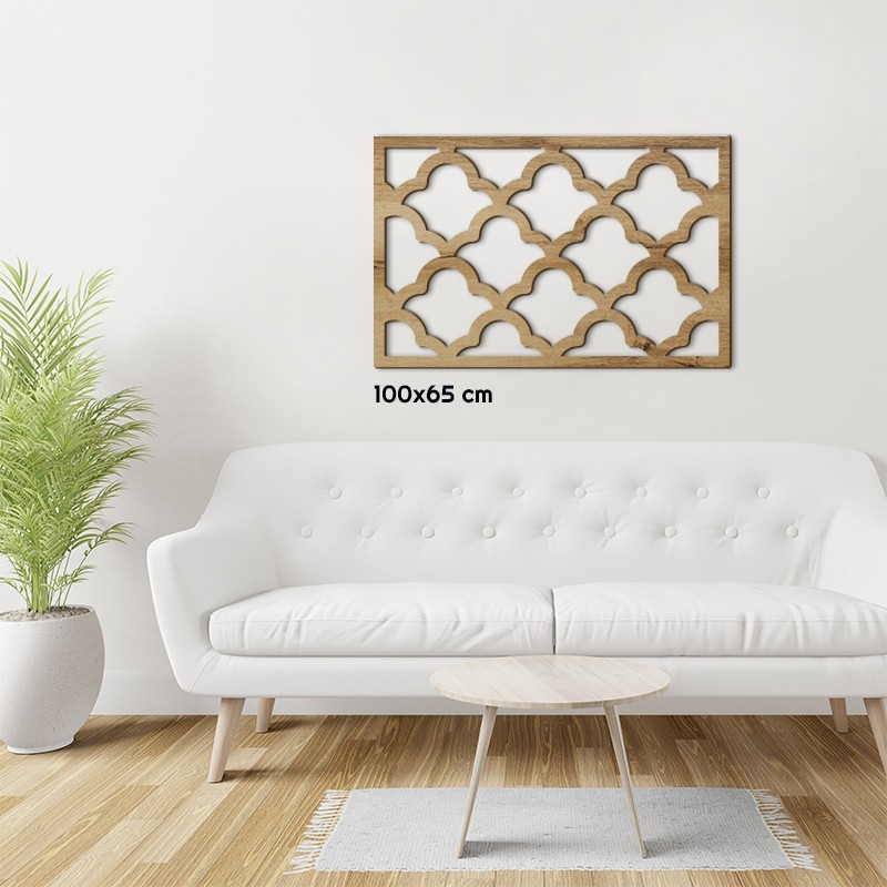 Tableau en bois déco intérieur murale Claustra Art Déco