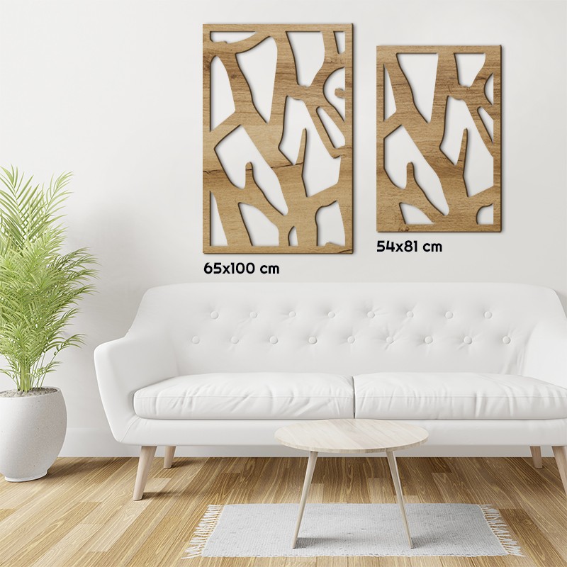 Tableau en bois déco intérieur murale Claustra Arbre