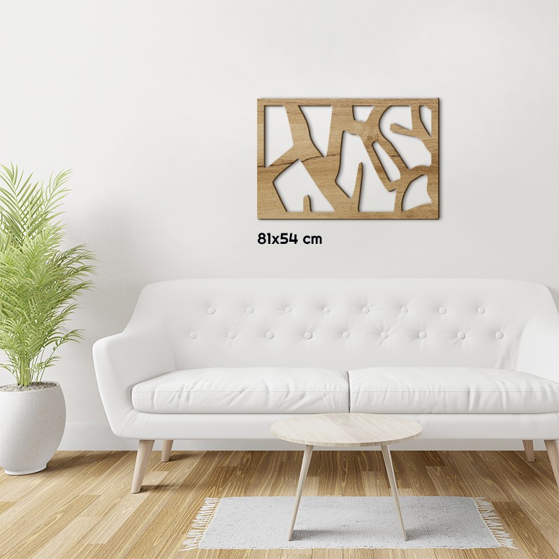 Tableau en bois déco intérieur murale Claustra Arbre