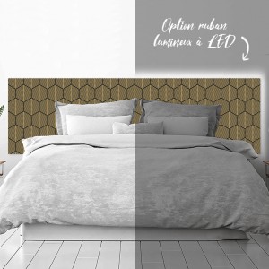 Tête de Lit Imprimé Nid d'abeille relief