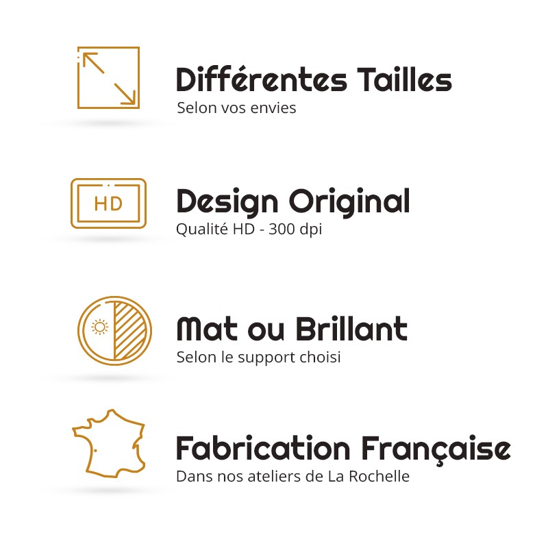 Tableau déco fiche technique