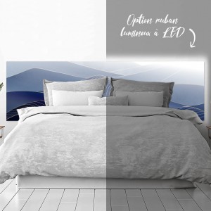 Tête de Lit Imprimé Montagne dorée